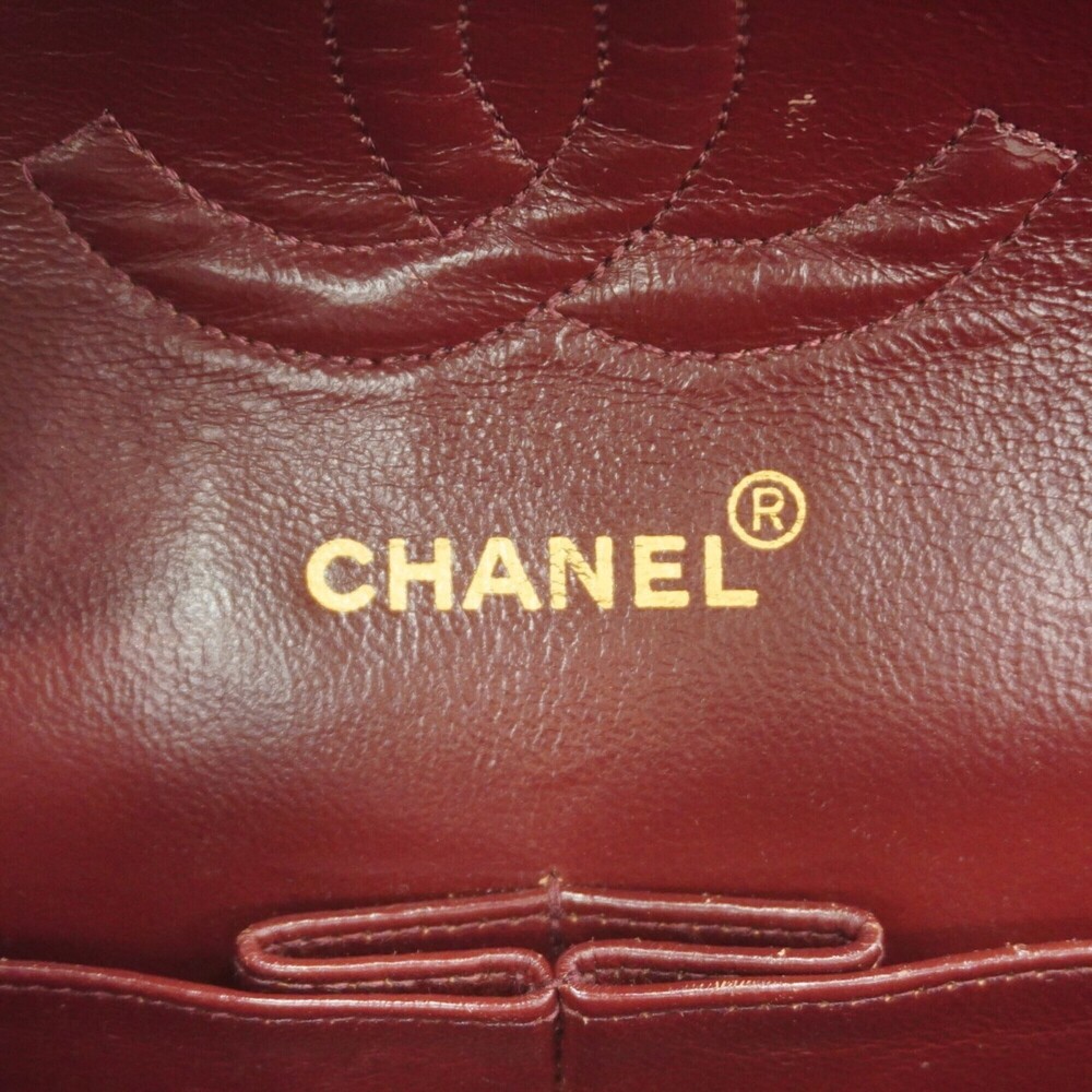 Chanel Matelass√© Shoulder Bag, Double Flap, Chain, Lambskin, Black, Women's - Picture 5 of 11
